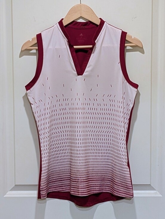 adidas Tops - GUC Adidas S Sport Performance Gradient Sleeveless Polo Shirt